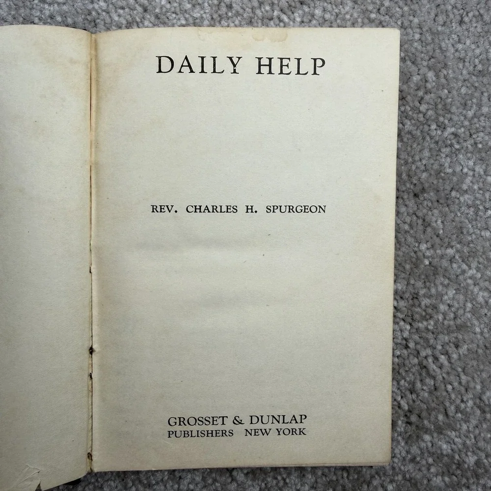 Rare 1906 Vintage Daily Help By Charles H. Spurgeon - Picture 6 of 6